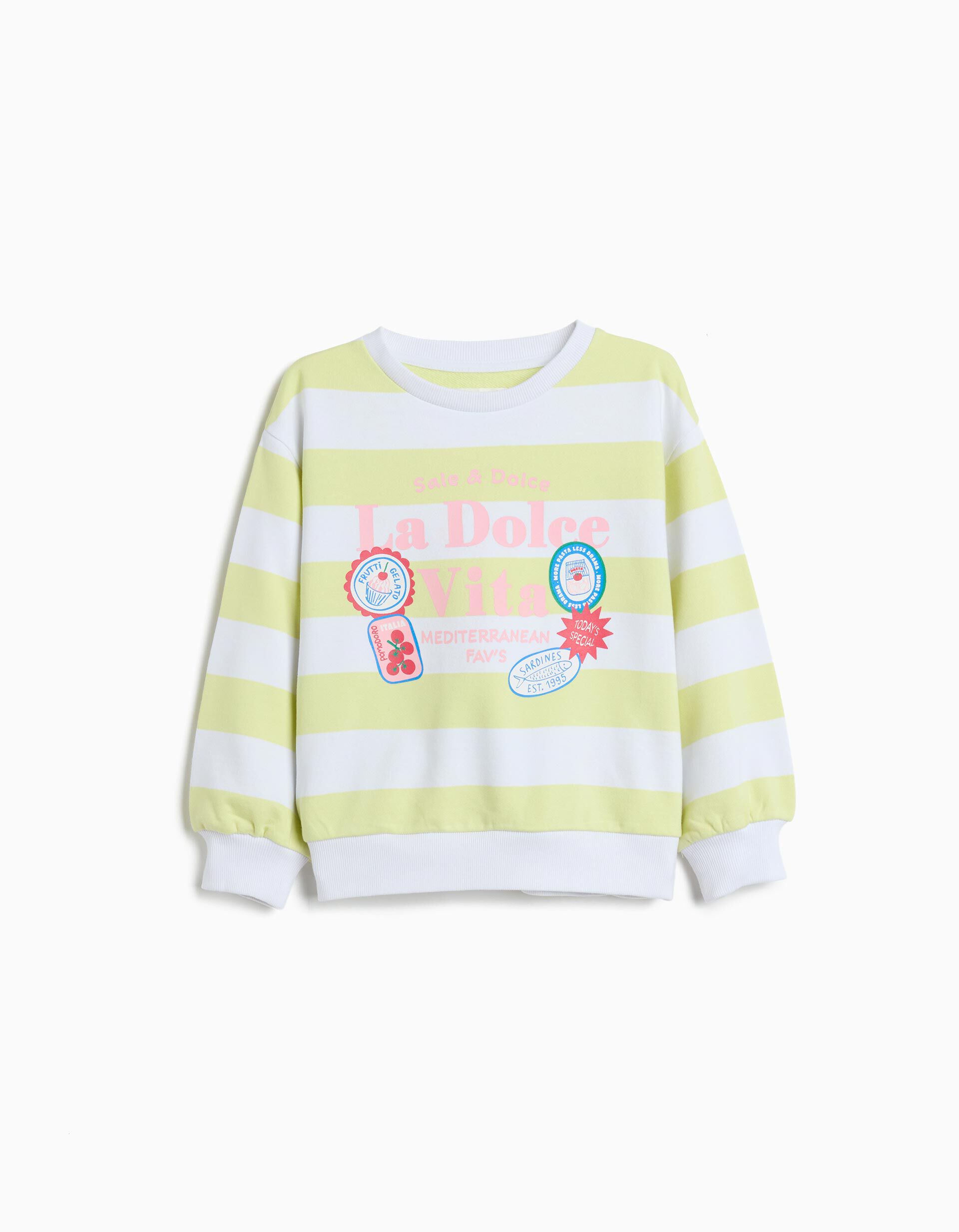 Comprar Online Sweatshirt, Menina, Amarelo Claro