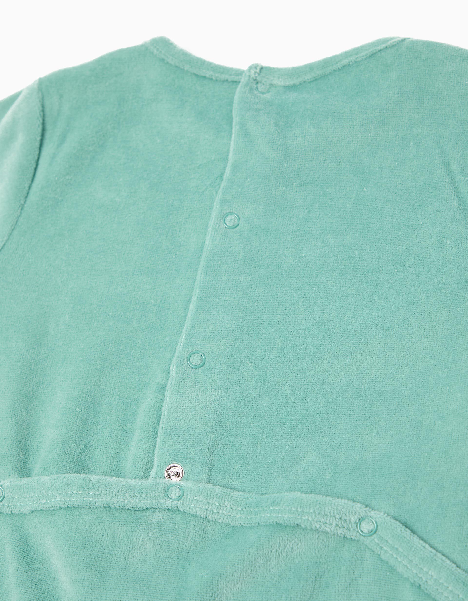 Comprar Online Babygrow Veludo, Rec&eacute;m-Nascido, Verde Escuro