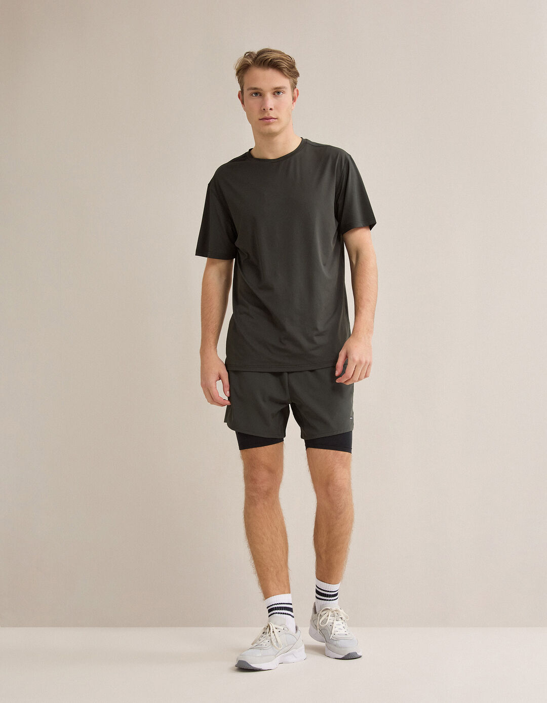 T-shirt de Desporto, Homem, Verde Escuro