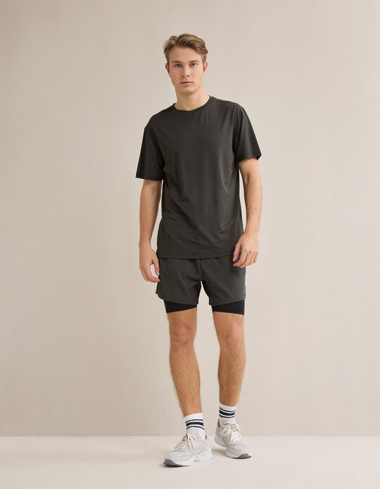 Comprar Online T-shirt de Desporto, Homem, Verde Escuro