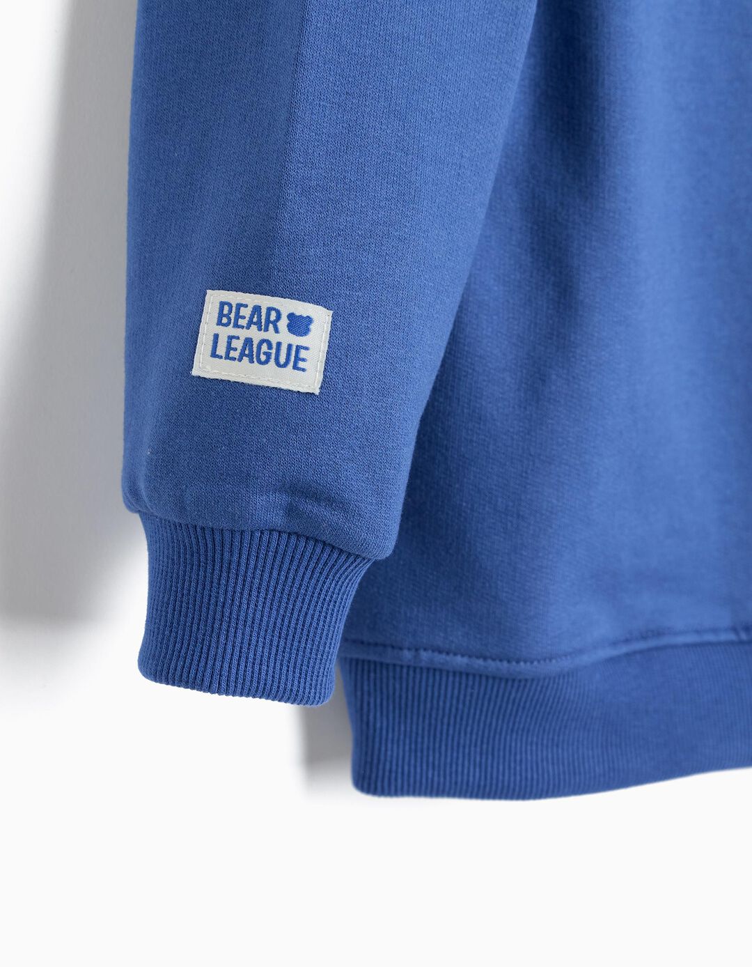 Sweatshirt Estampada Com Capuz, Menino, Azul