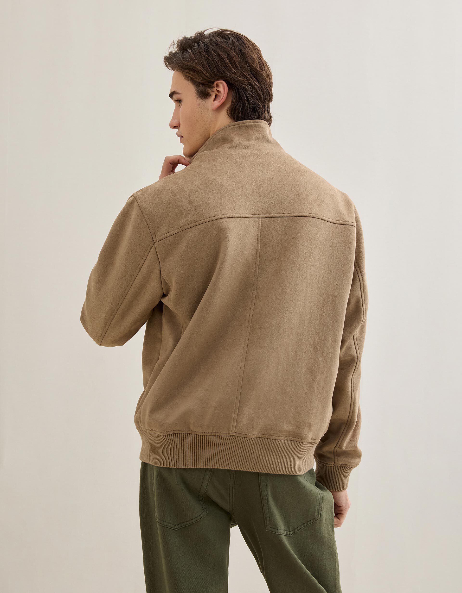 Comprar Online Casaco Bomber Efeito Camur&ccedil;a, Homem, Bege