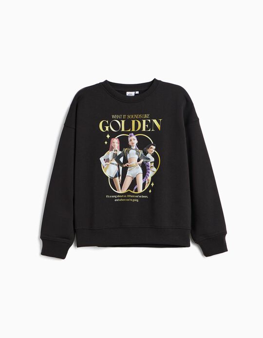 Comprar Online Sweatshirt 'K-Pop Demon Hunters', Menina, Preto