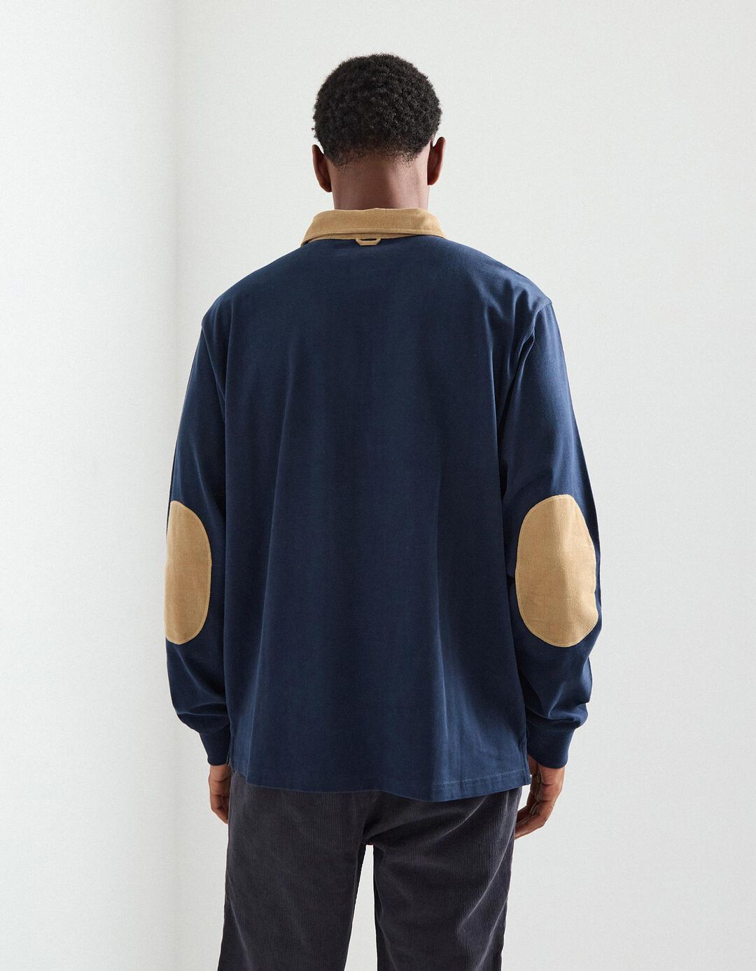 Polo Jersey, Homem, Azul Escuro
