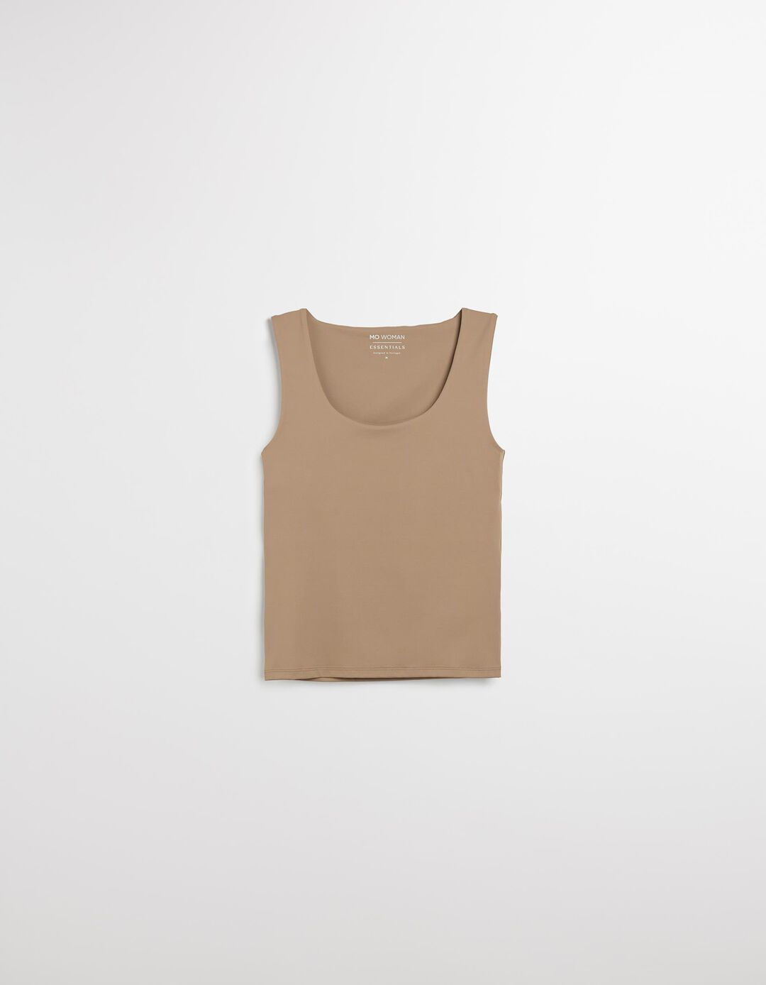 Tank Top, Mulher, Bege Escuro 