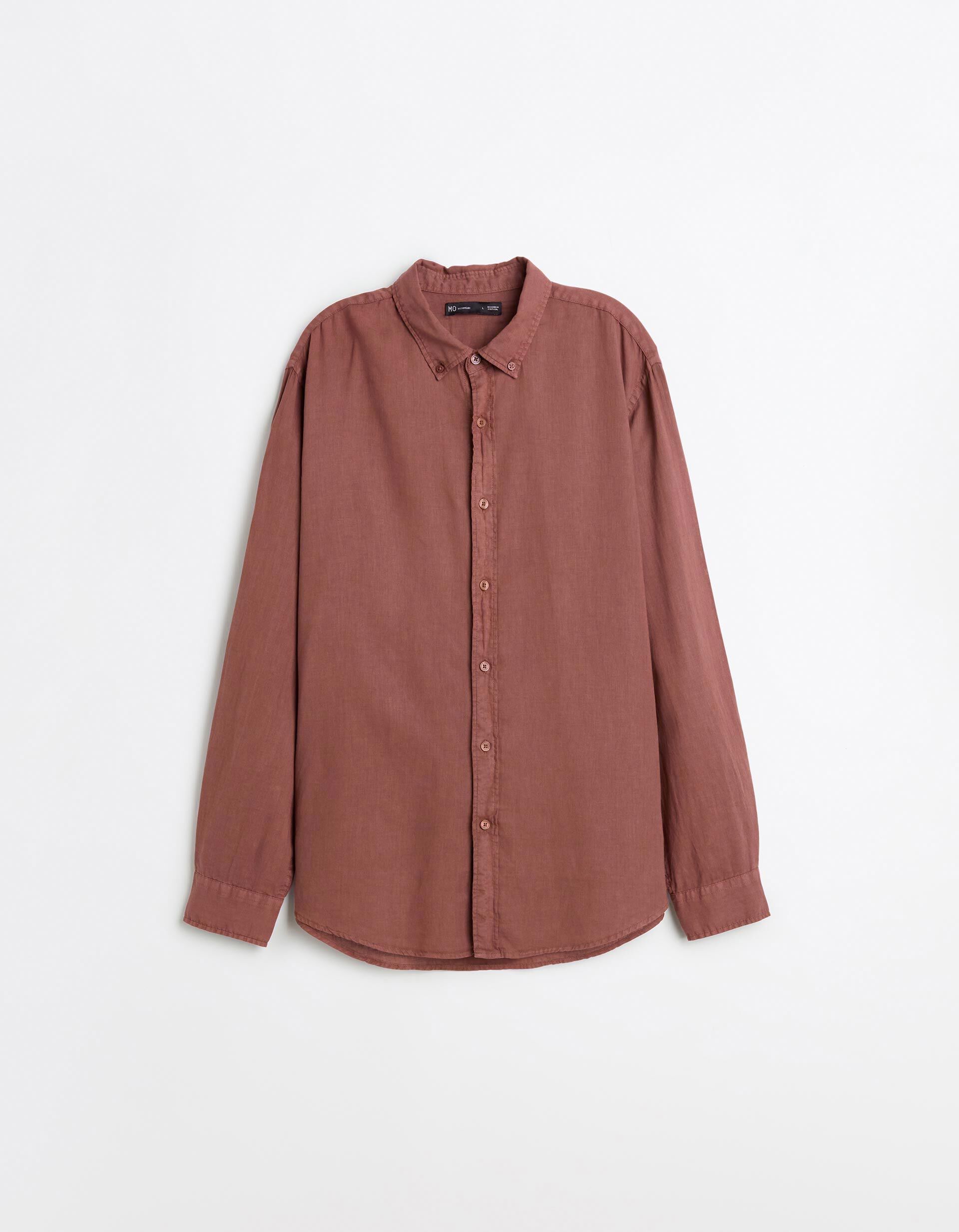 Comprar Online Camisa com Linho, Homem, Castanho