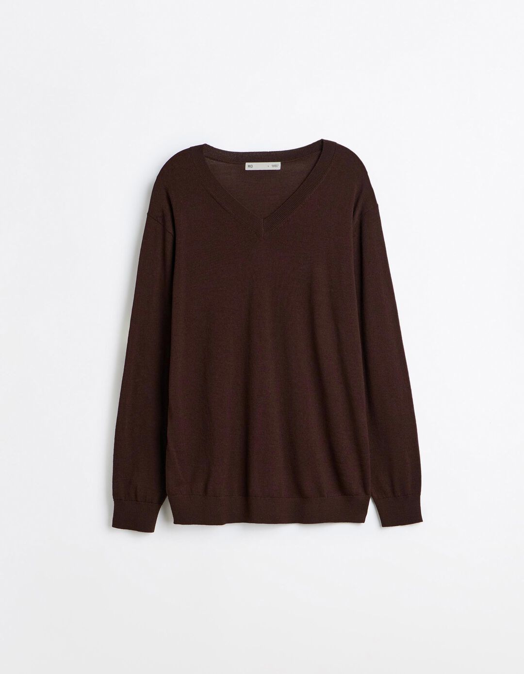 Camisola De L&atilde; Merino, Homem, Castanho Escuro