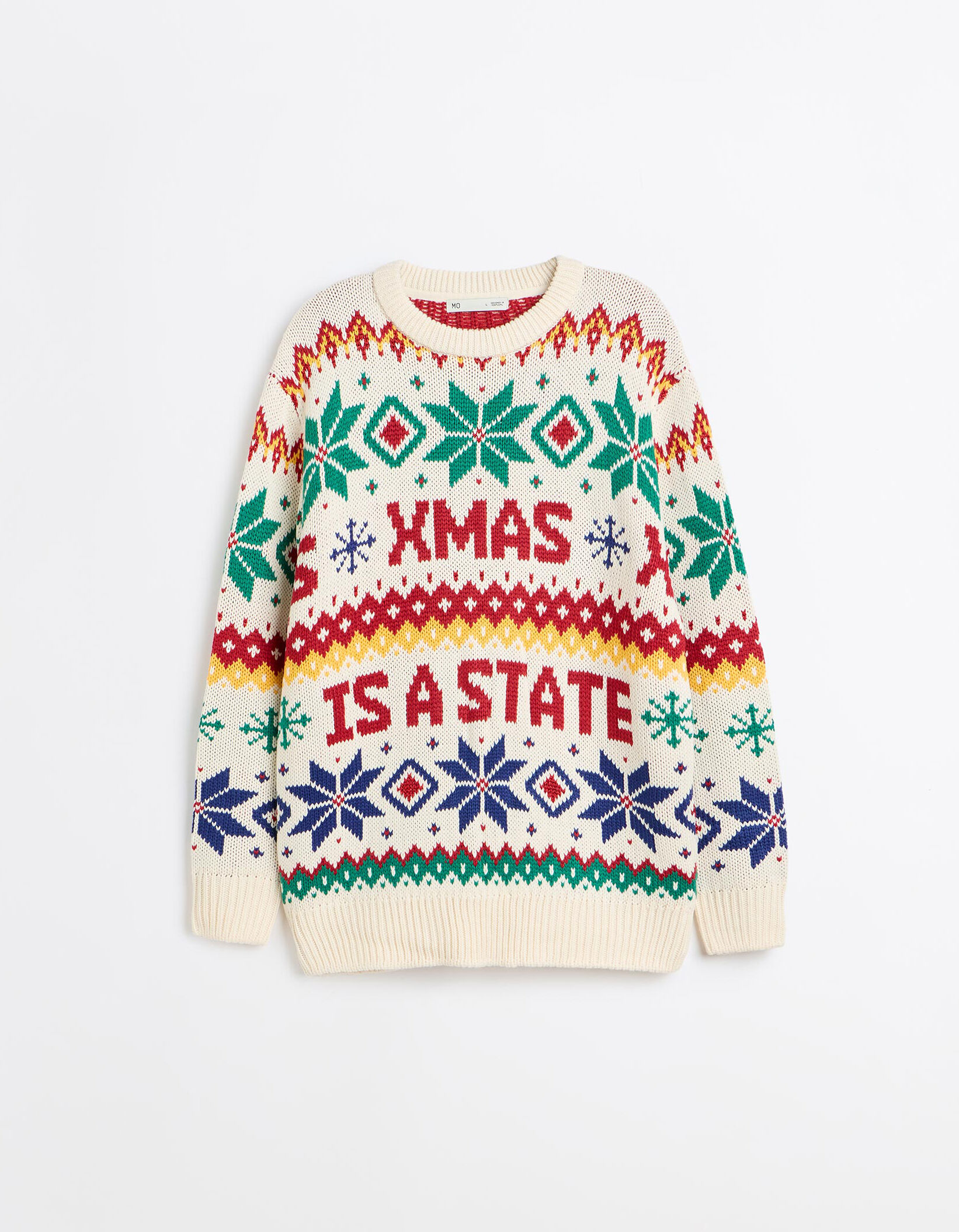 Comprar Online Camisola De Malha De Natal, Homem, Cru