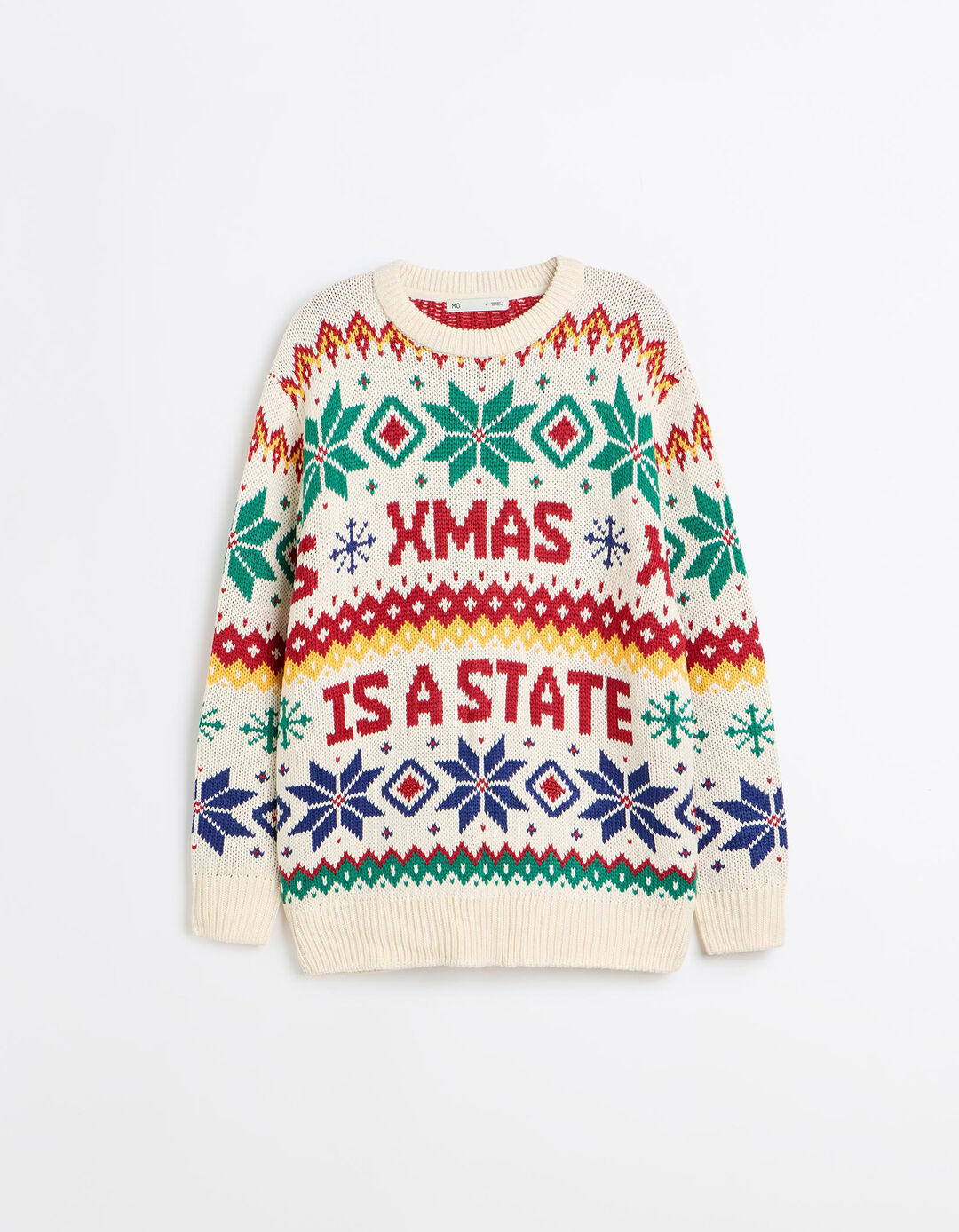 Camisola De Malha De Natal, Homem, Cru