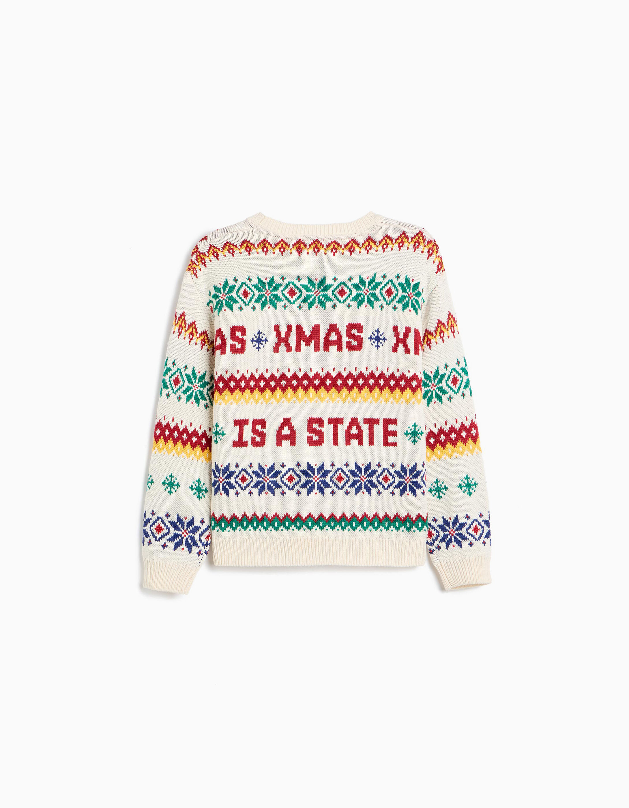Comprar Online Camisola De Malha De Natal, Menino, Cru