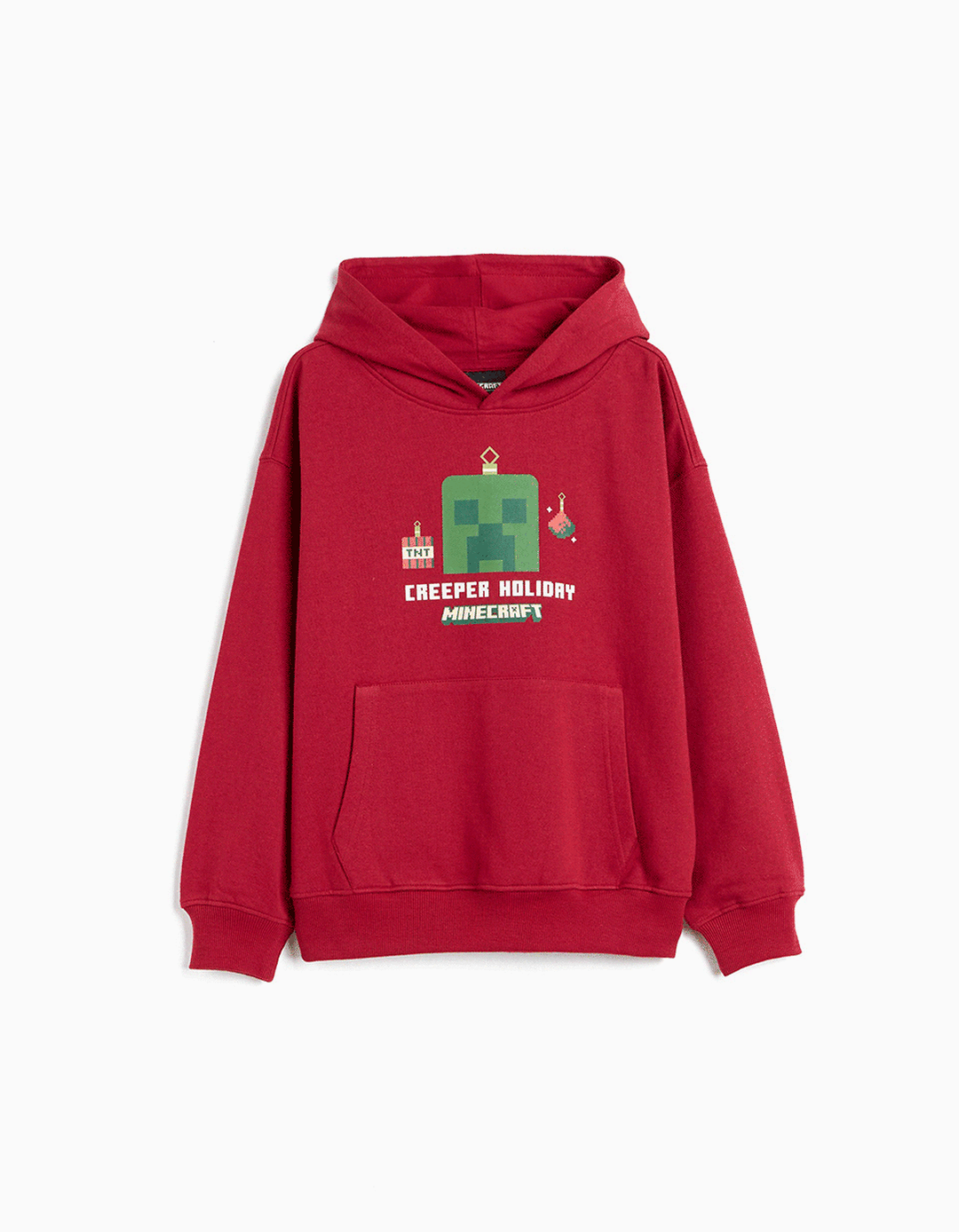 Sweatshirt Cardada 'Minecraft', Menino, Vermelho