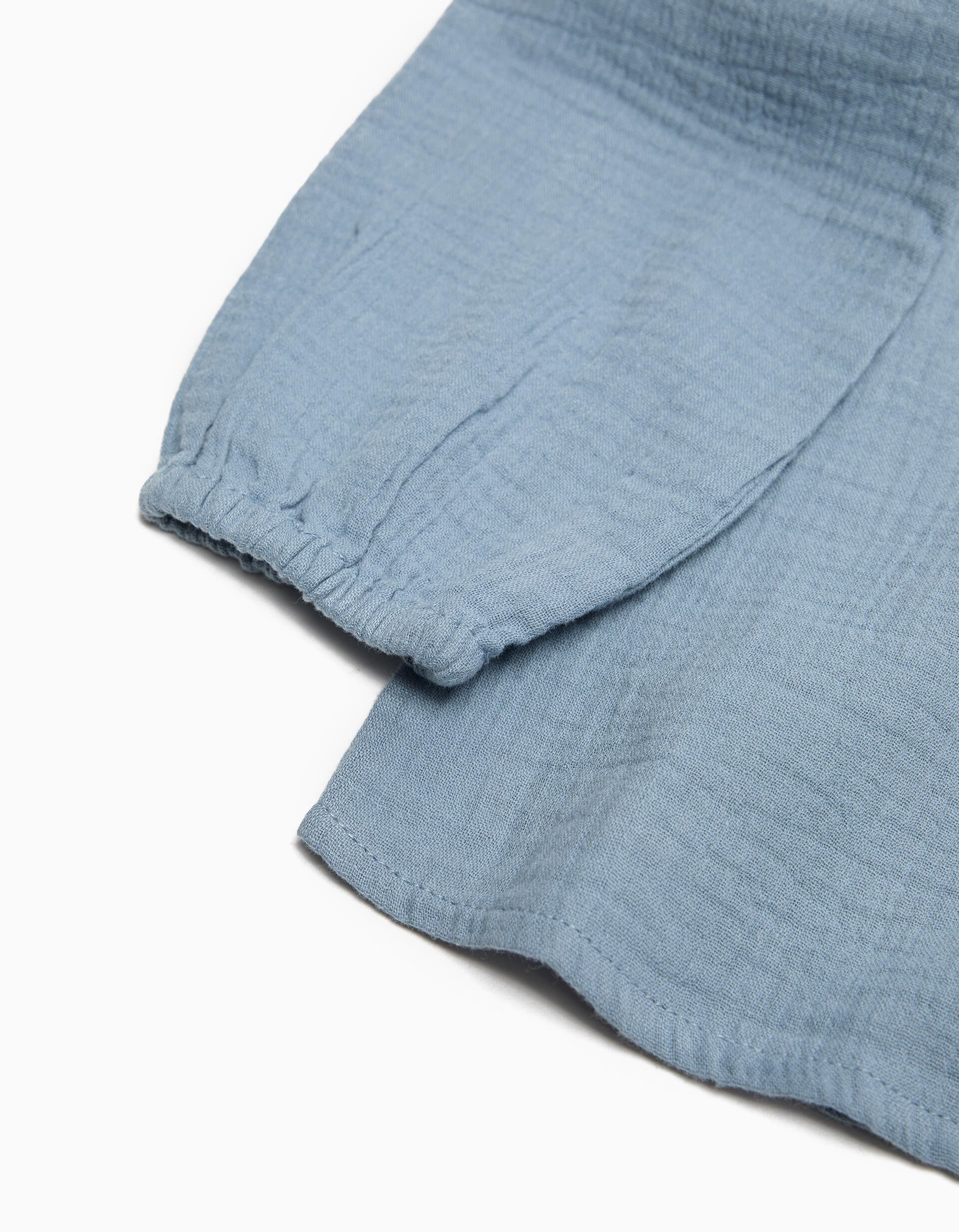 Comprar Online Blusa com Gola, Menina, Azul