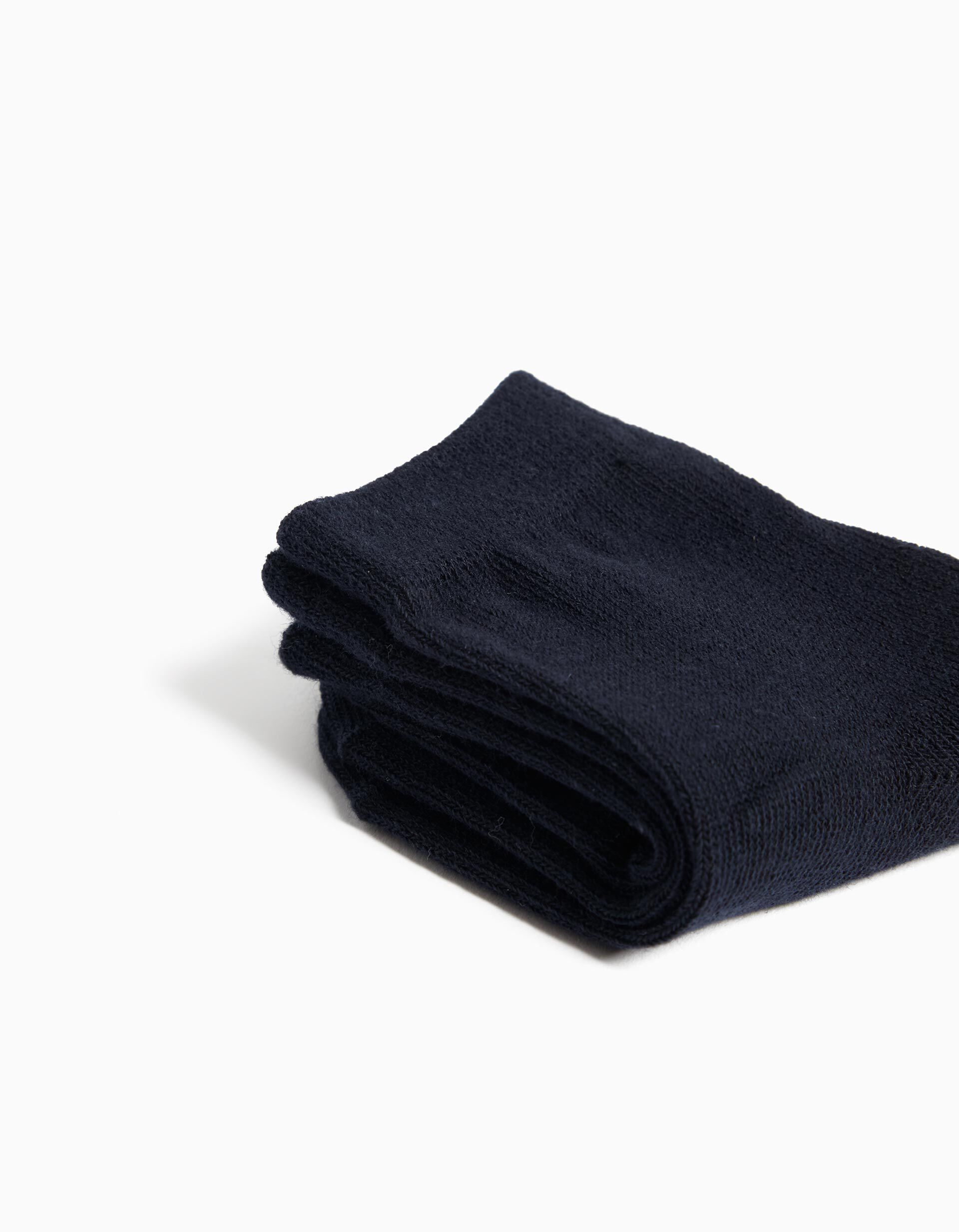 Comprar Online Pack 3 Pares de Meias, Beb&eacute;, Azul Escuro