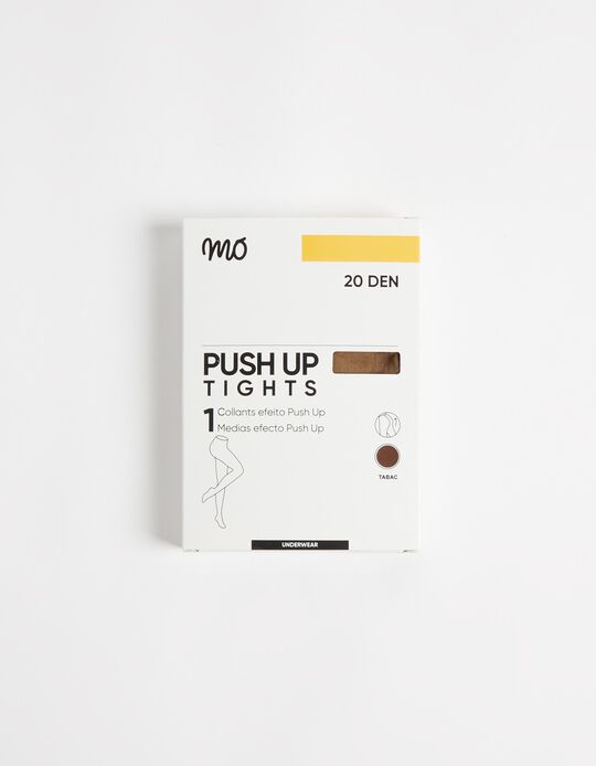 Comprar Online Collants Push Up 20 DEN, Mulher, Castanho