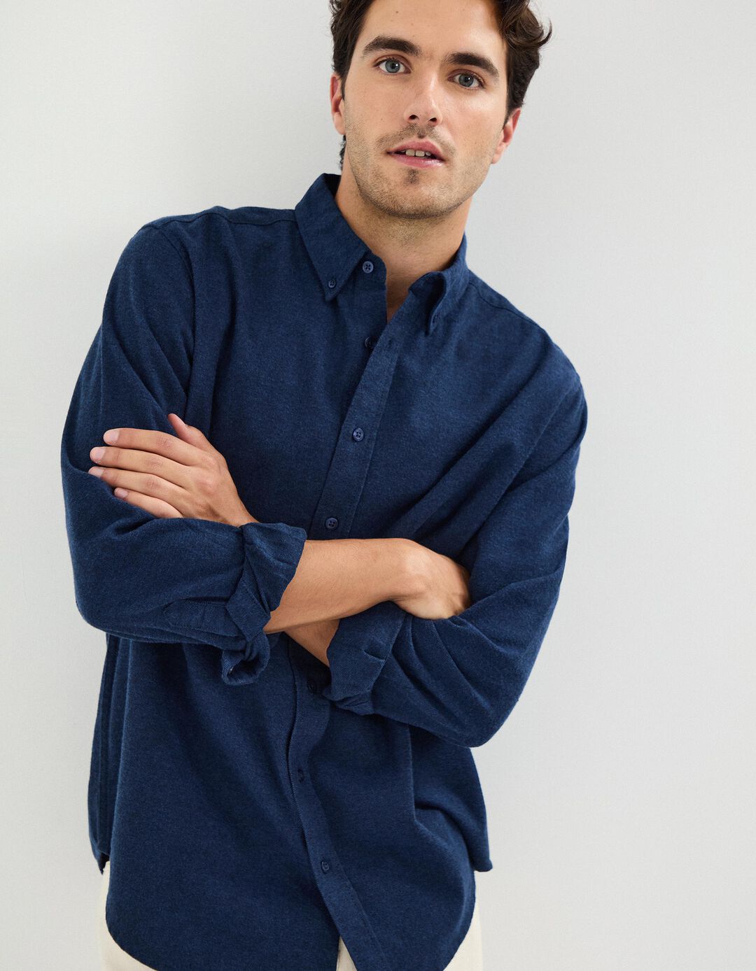 Camisa, Homem, Azul Escuro