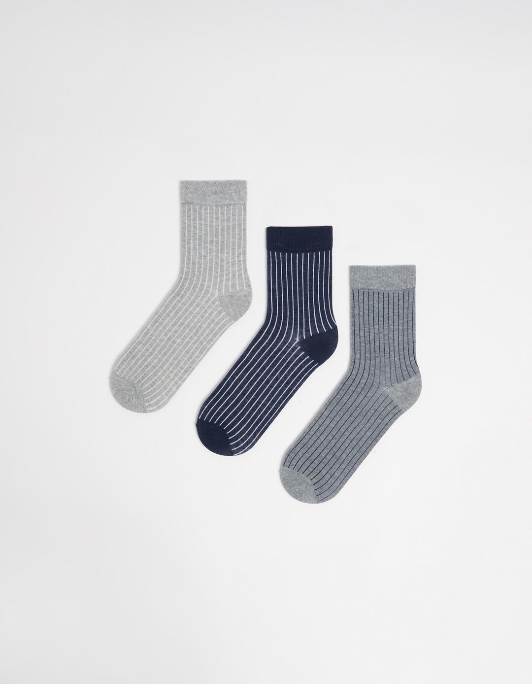 Pack 3 Pairs of Striped Socks, Men, Multicolor
