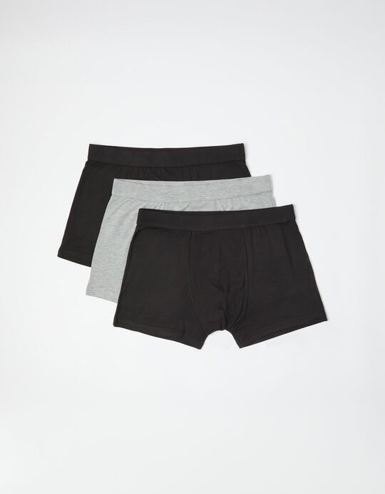 Comprar Online Pack 3 Boxers, Homem, Preto