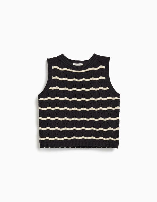 Comprar Online Top Crochet, Menina, Preto 