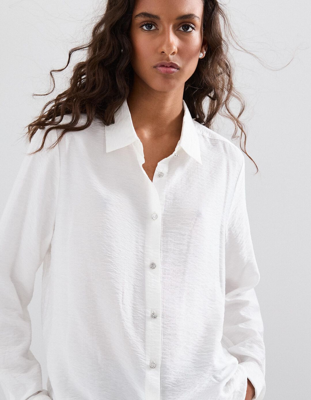 Camisa, Mulher, Branco