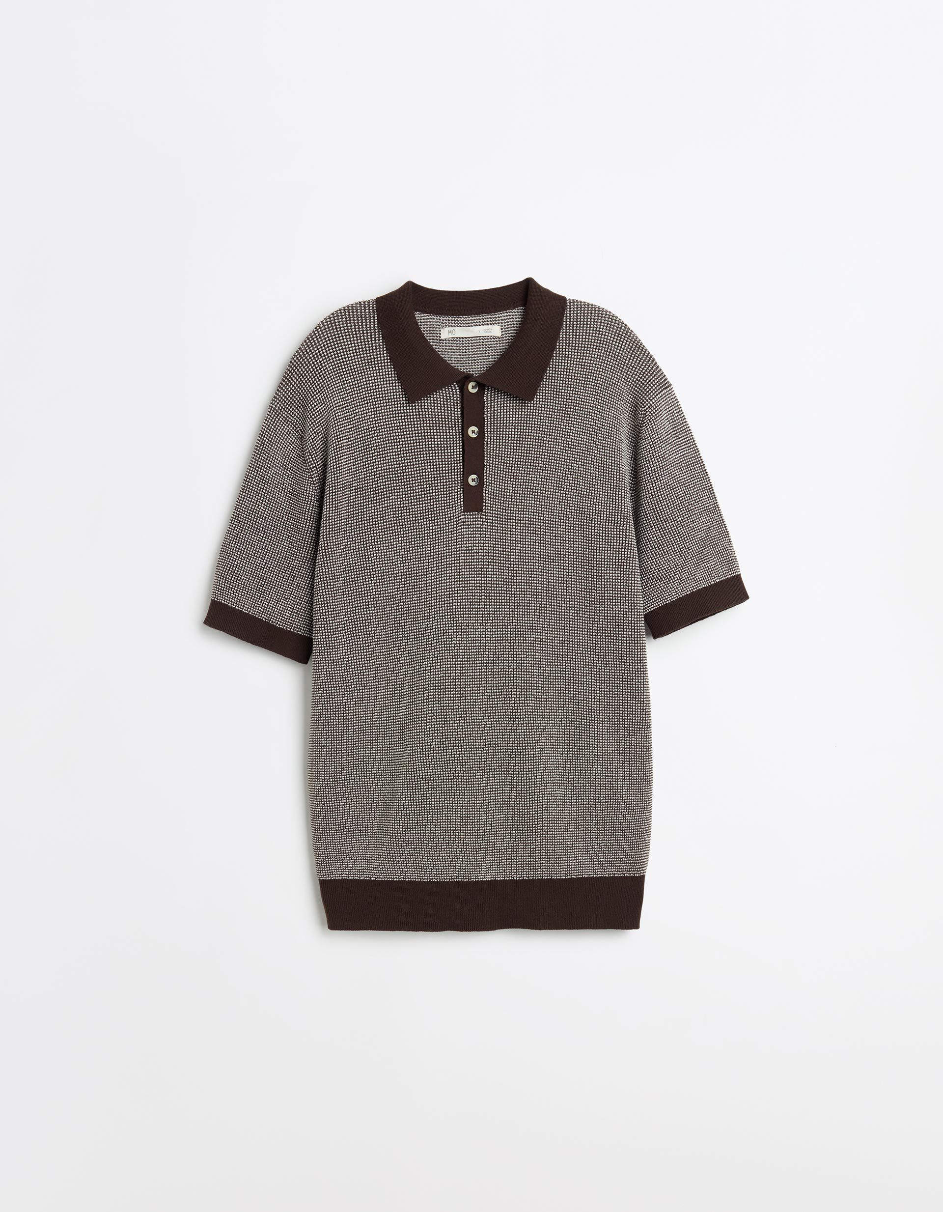 Comprar Online Polo Waffle, Homem, Castanho