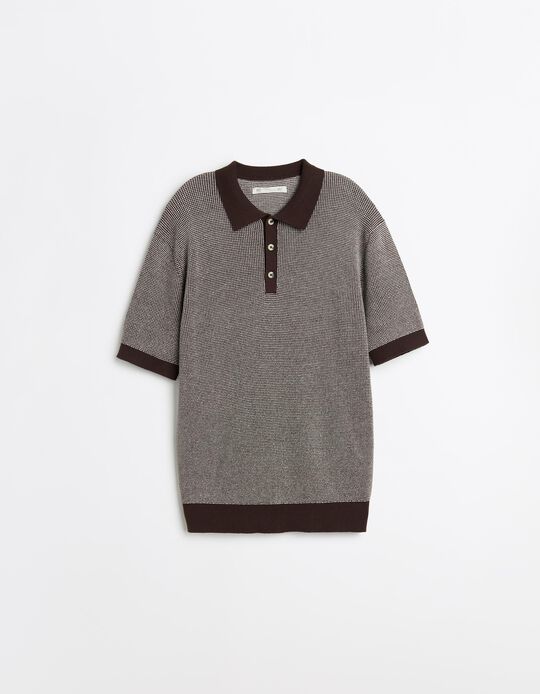 Comprar Online Polo Waffle, Homem, Castanho