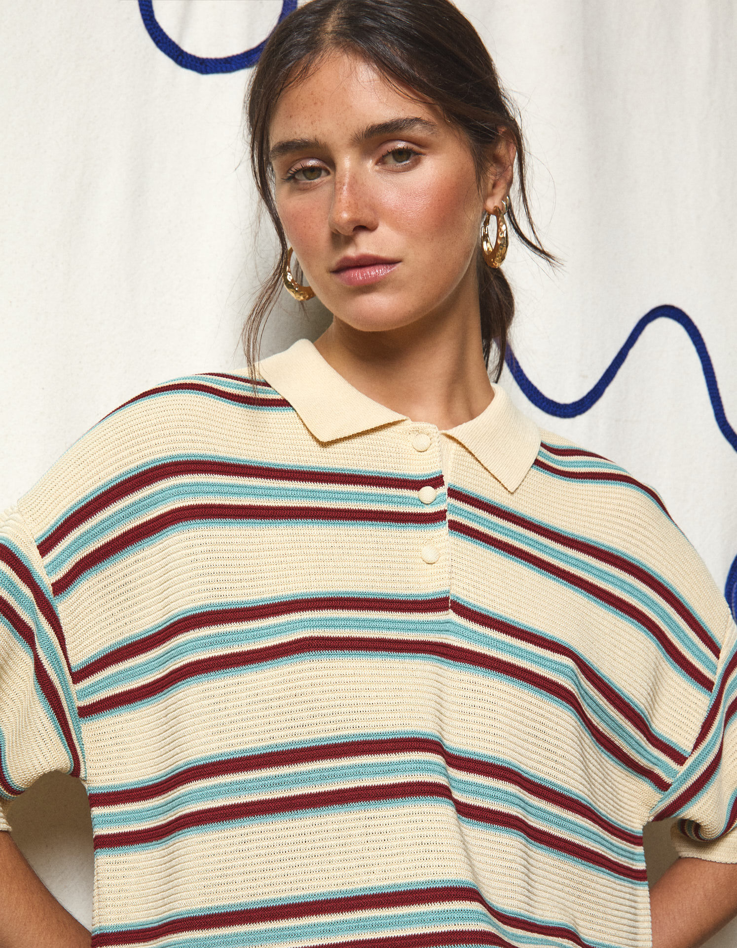 Comprar Online Polo de Malha, Mulher, Bege 