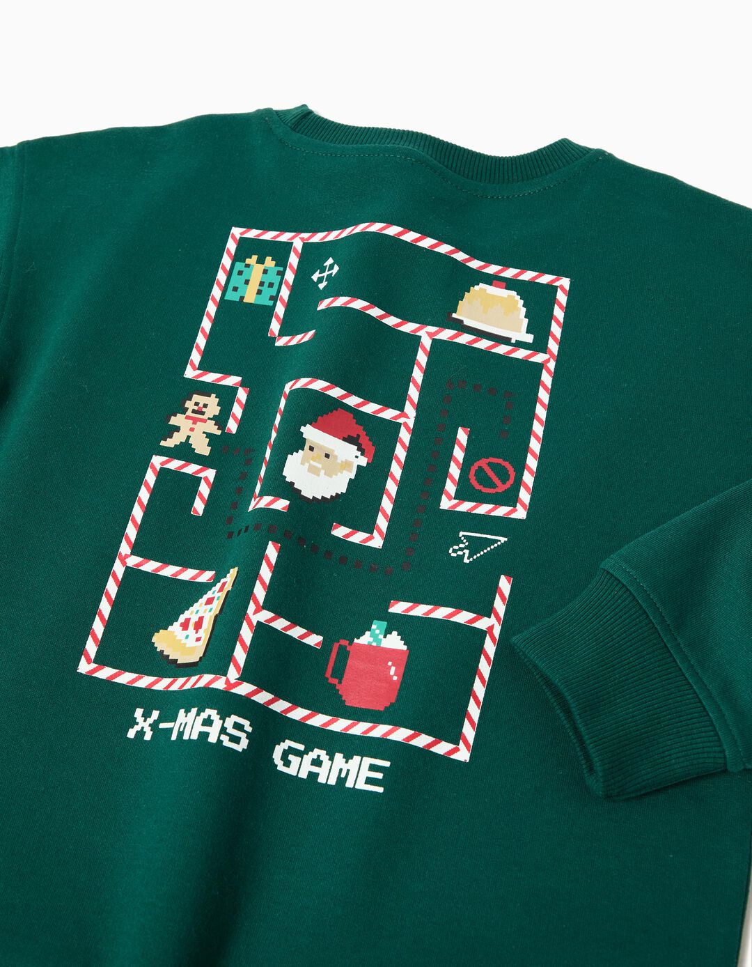 Sweatshirt de Natal, Menino, Verde Escuro