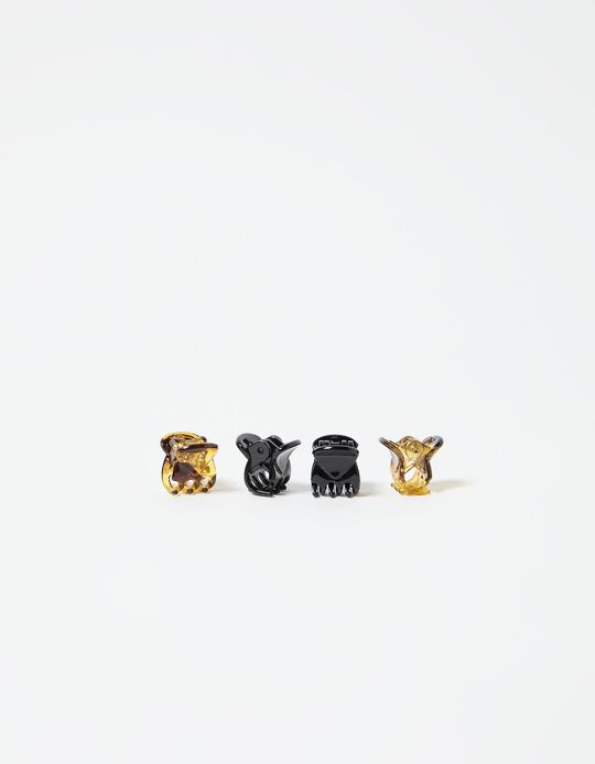 Comprar Online Pack 4 Mini Molas de Cabelo, Menina, Castanho