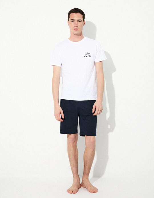 Comprar Online Pijama Jersey, Homem, Branco