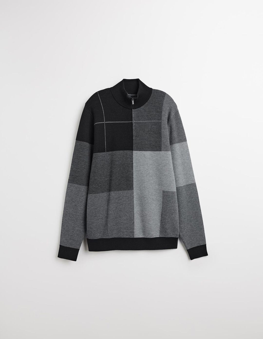 Sweatshirt com Fecho, Homem, Preto