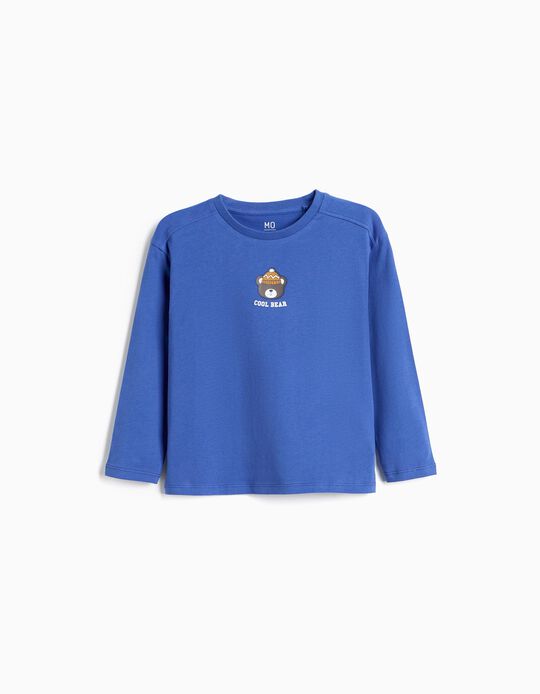 Comprar Online T-shirt Manga Comprida, Menino, Azul