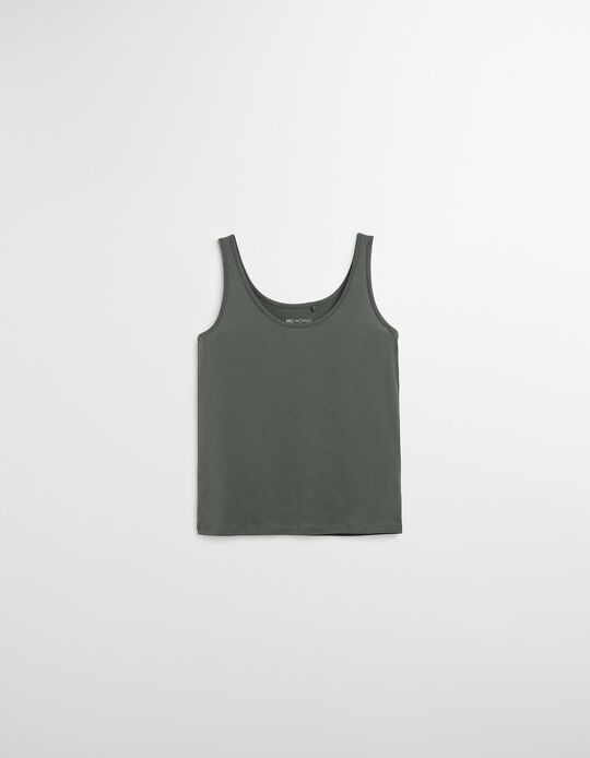 Comprar Online Top Jersey, Mulher, Cinzento Escuro 