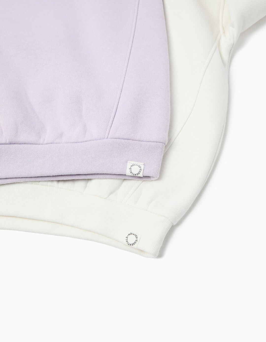 Pack 2 Sweatshirts de Felpa, Menina, Roxo Claro