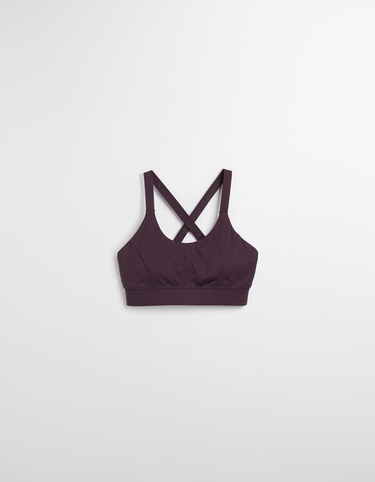 Comprar Online Top de Desporto, Mulher, Roxo Escuro 