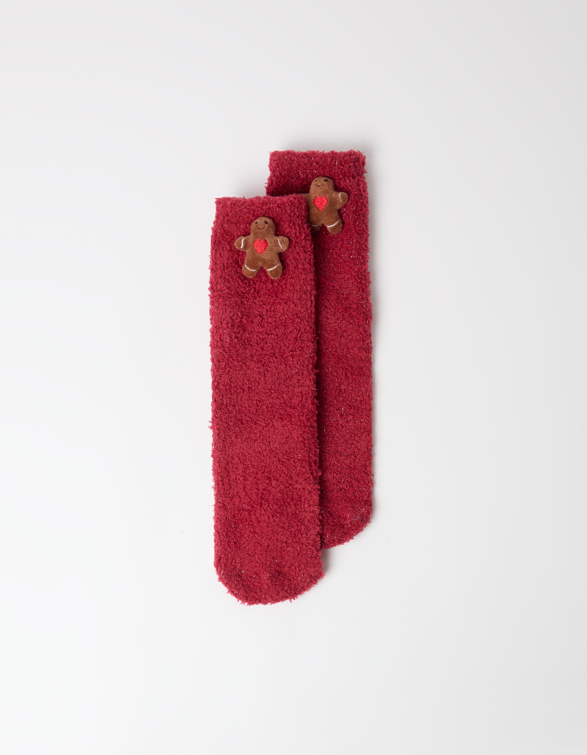 Comprar Online Par De Meias Em Caixa, Mulher, Vermelho Escuro