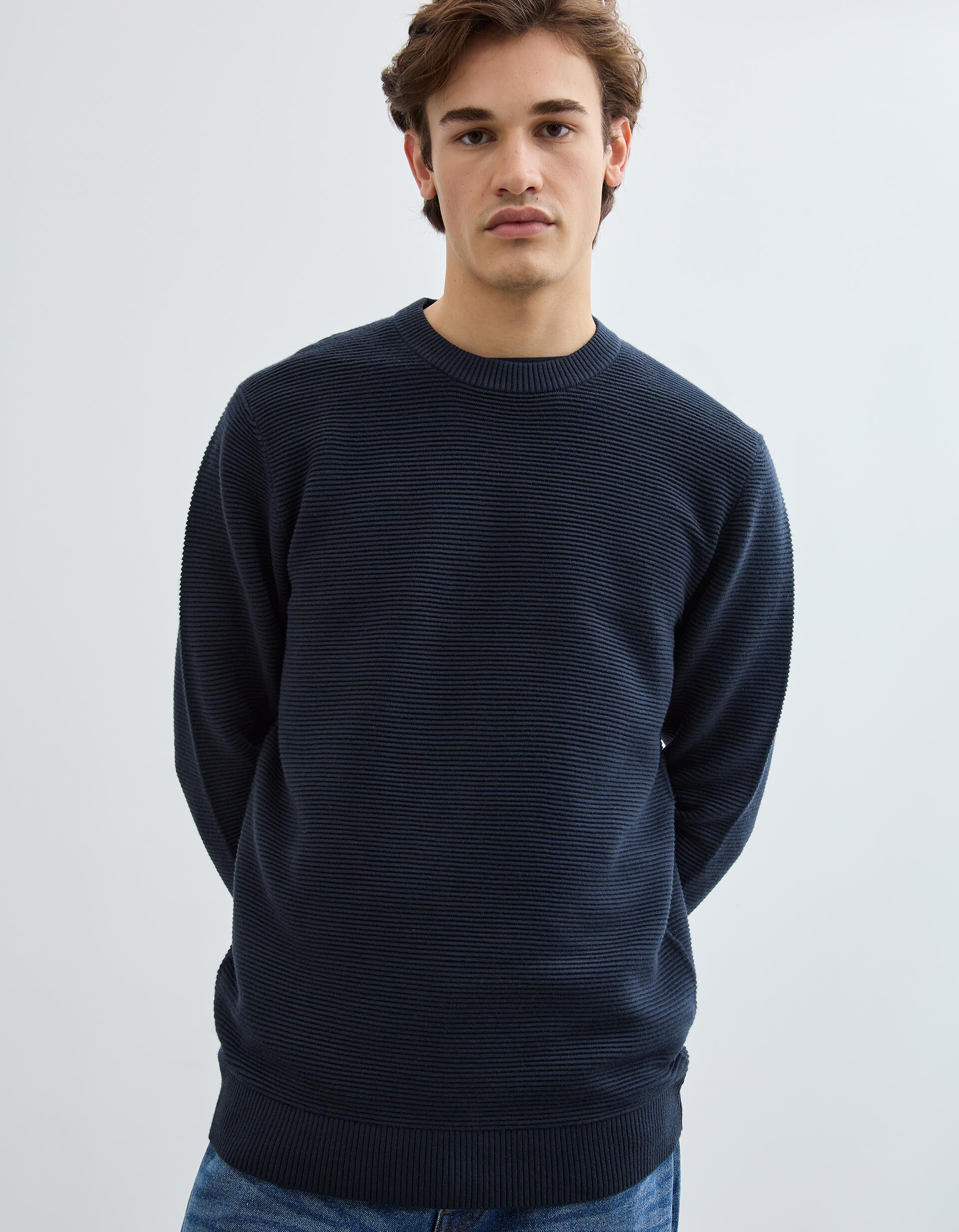 Comprar Online Camisola de Malha, Homem, Azul Escuro