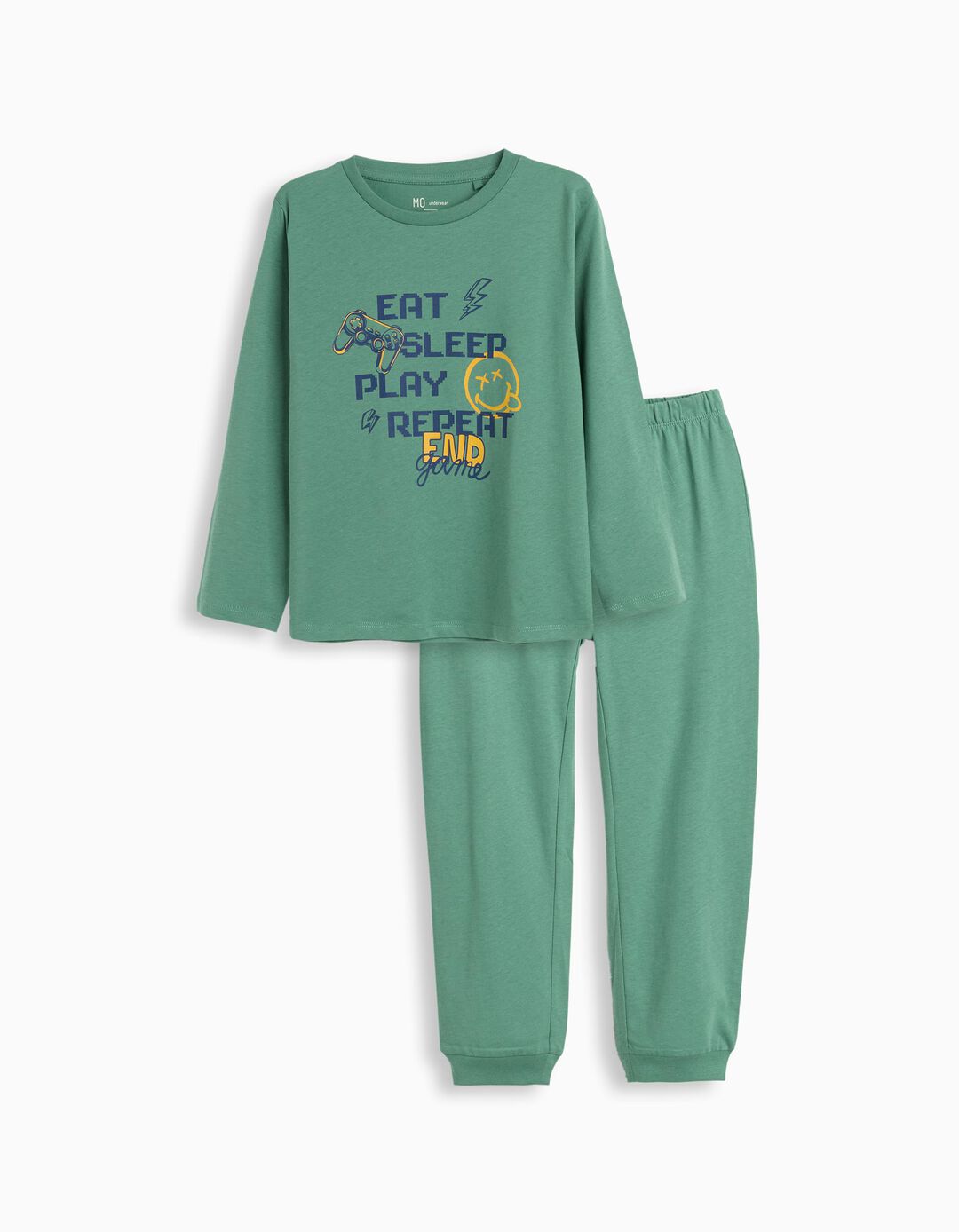 Pijama, Menino, Verde