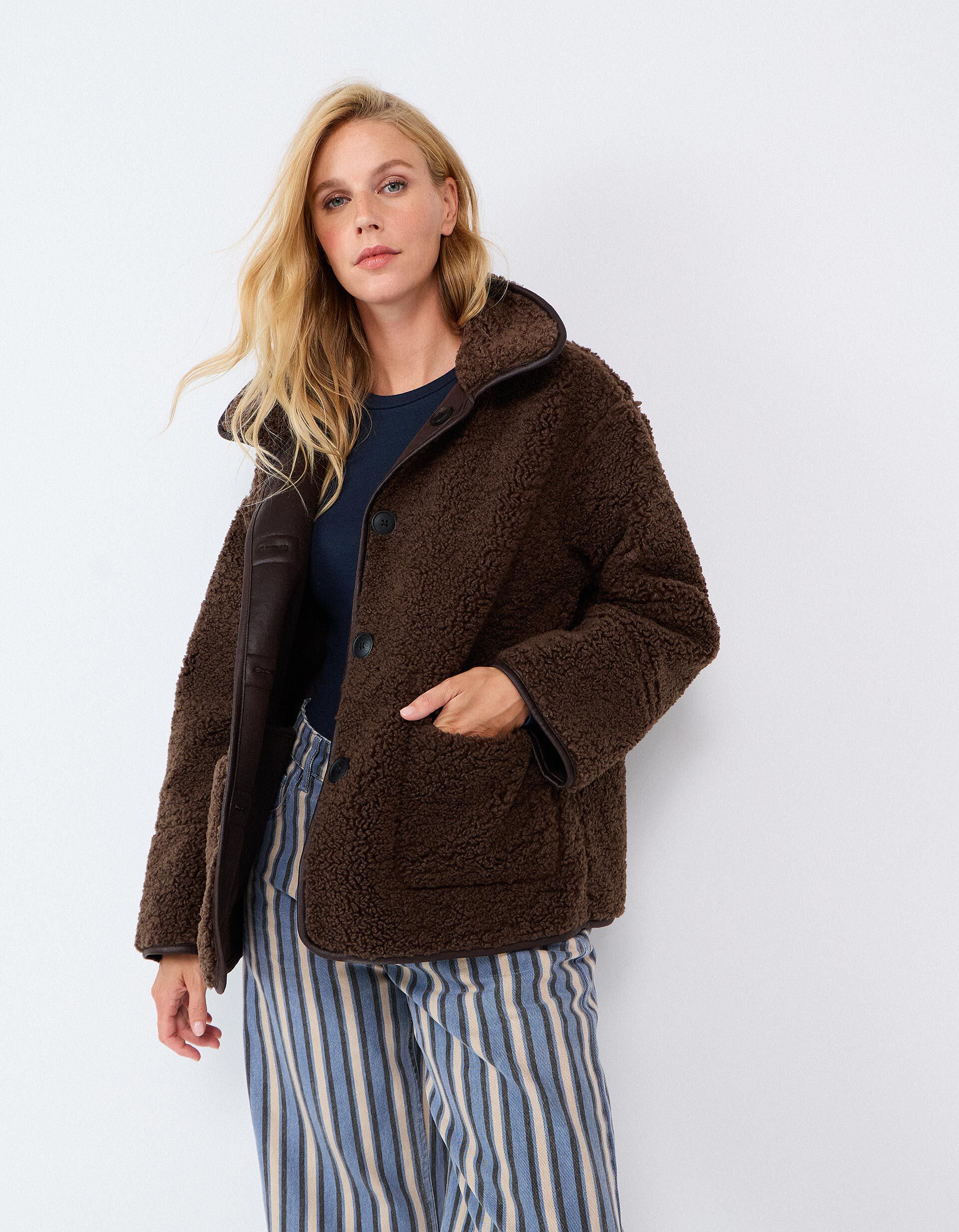 Comprar Online Casaco Revers&iacute;vel, Mulher, Castanho