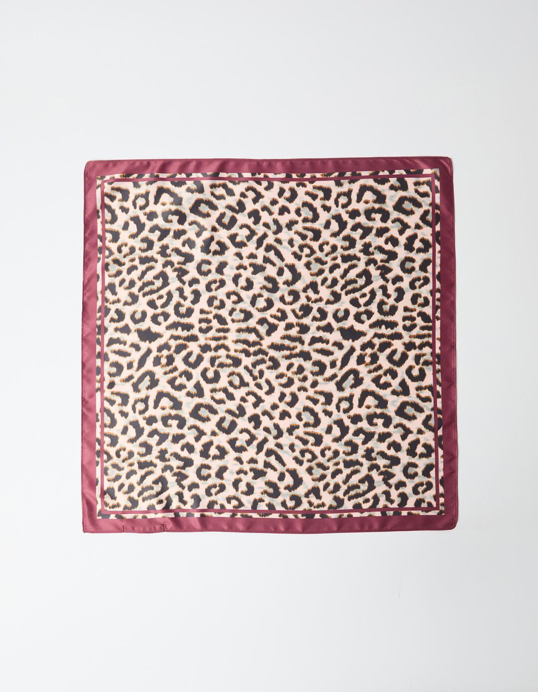 Len&ccedil;o Animal Print, Mulher, Vermelho Escuro