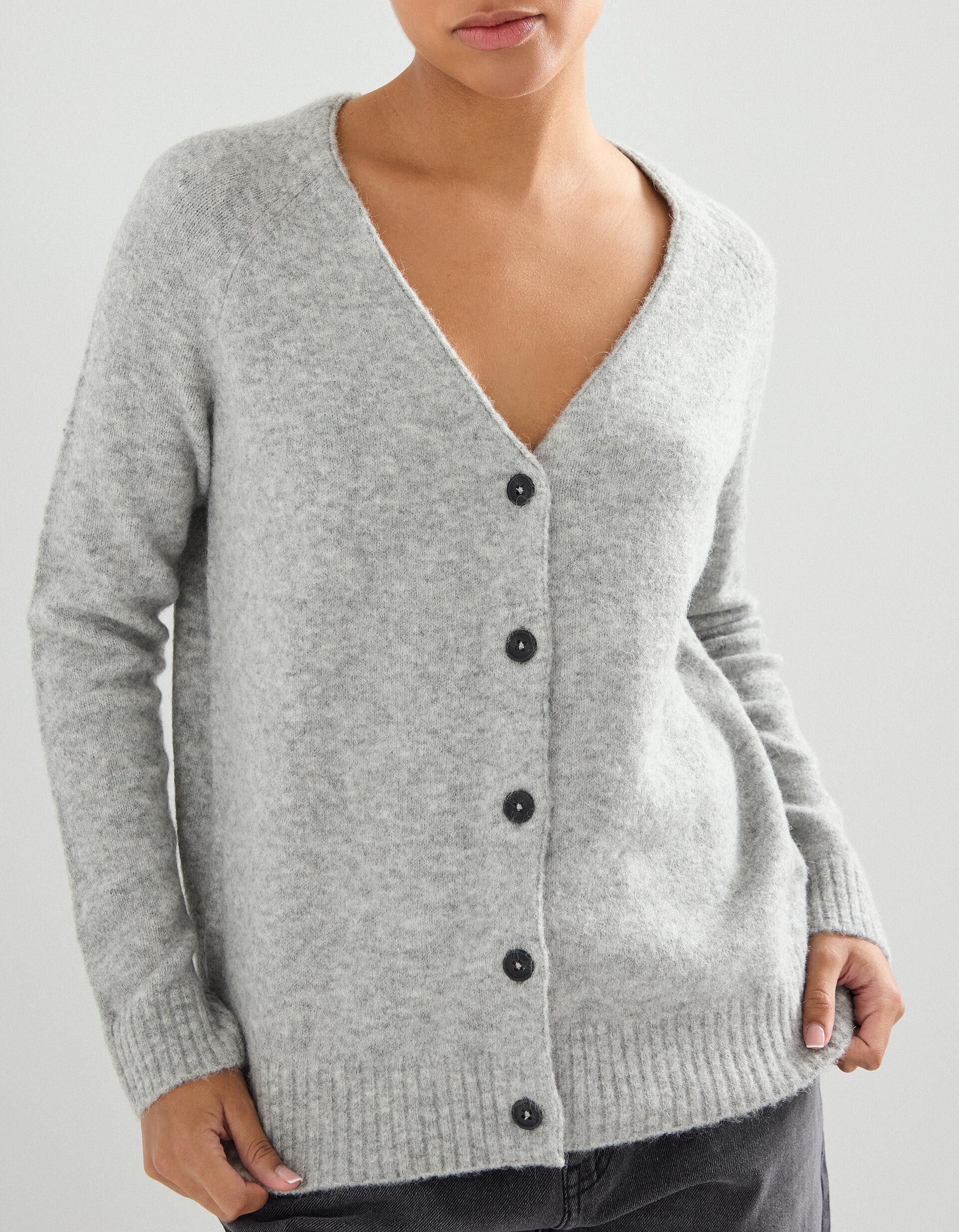 Comprar Online Casaco de Malha, Mulher, Cinzento