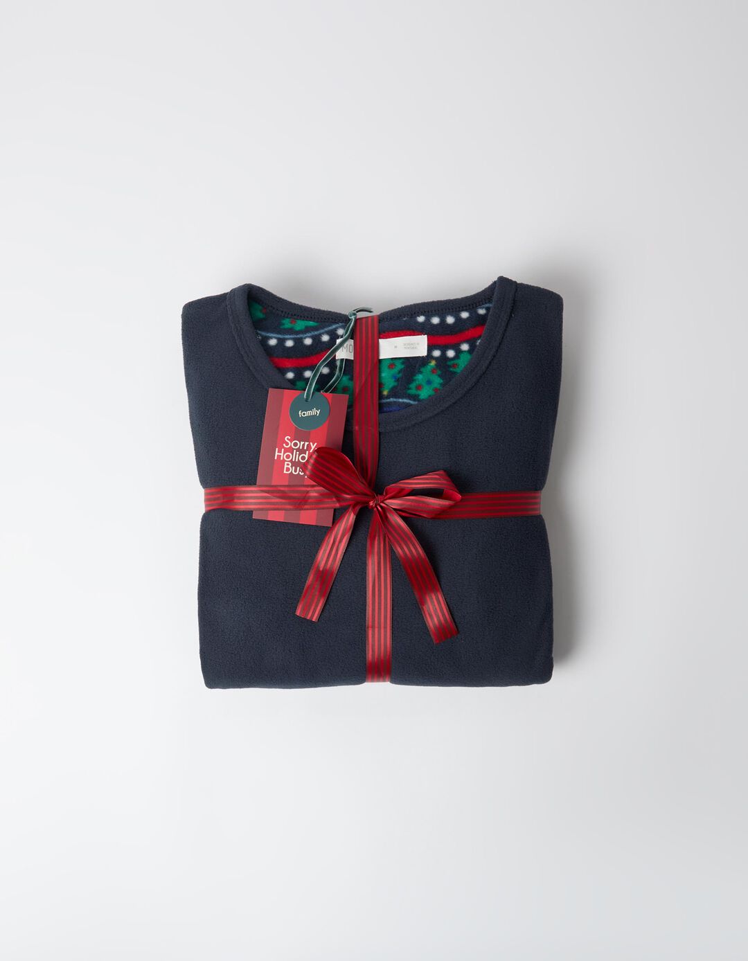 Pijama Polar De Natal, Mulher, Azul Escuro