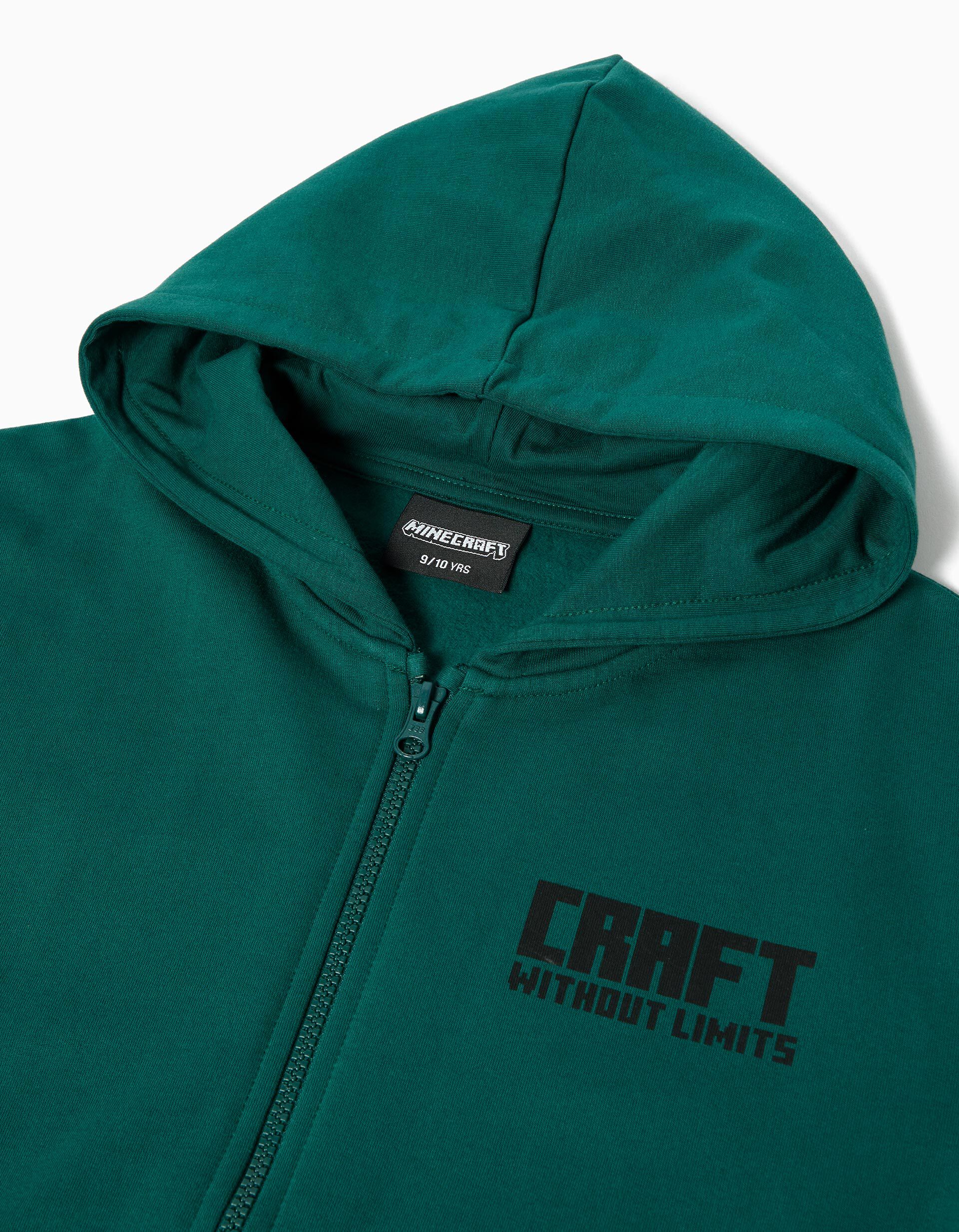 Comprar Online Casaco com Capuz 'Minecraft', Menino, Verde