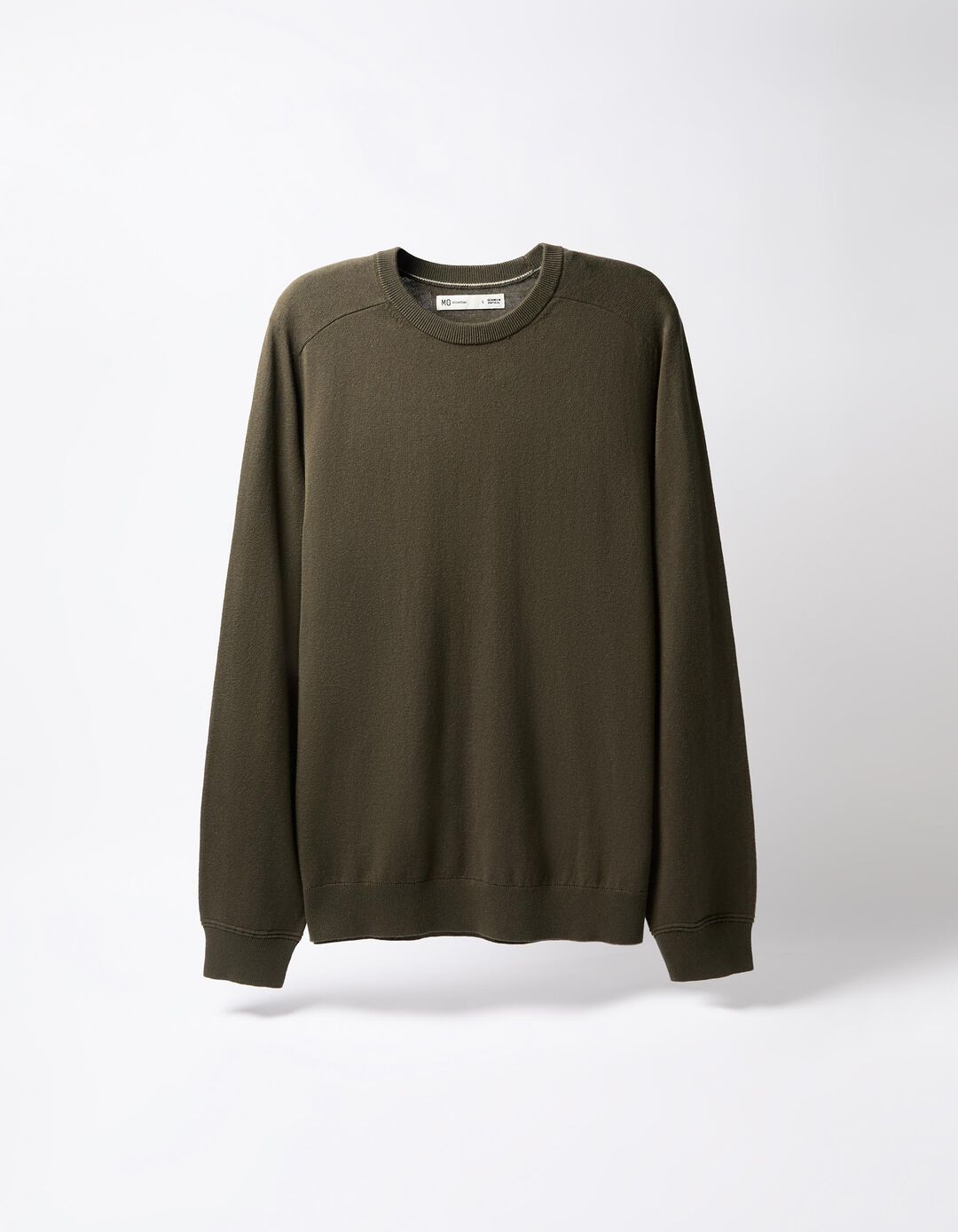 Camisola com Caxemira, Homem, Verde Escuro