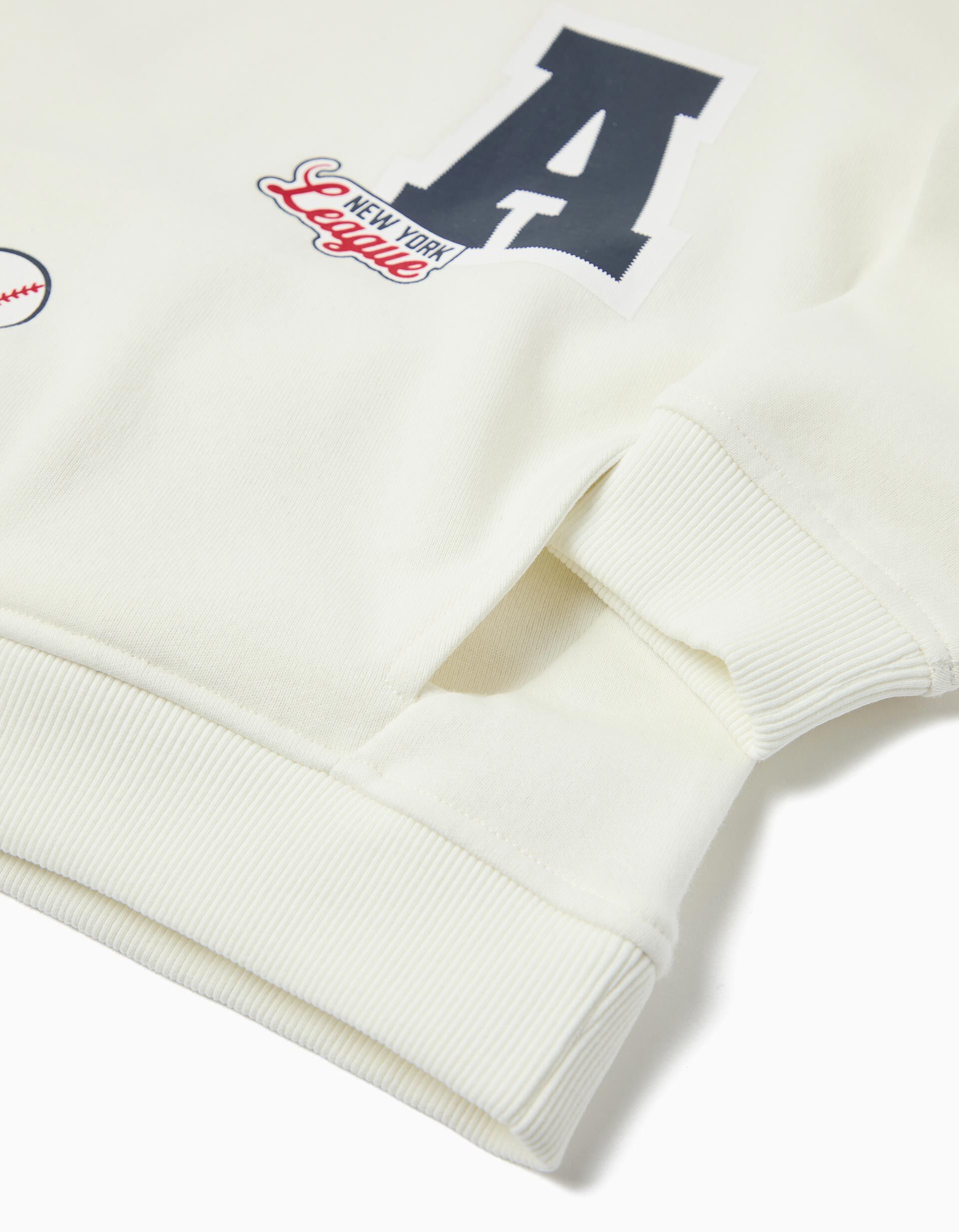 Comprar Online Sweatshirt com Capuz, Menino, Branco