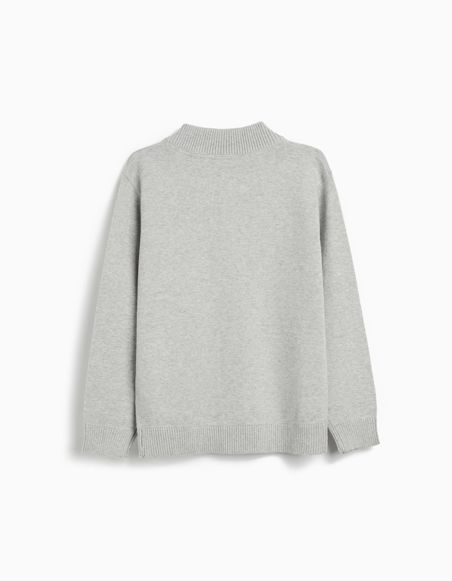 Comprar Online Casaco de Malha, Menino, Cinzento Claro