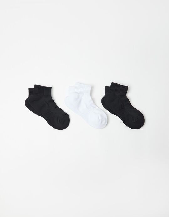 Comprar Online Pack 3 Pares De Meias Tornozelo, Homem, Preto