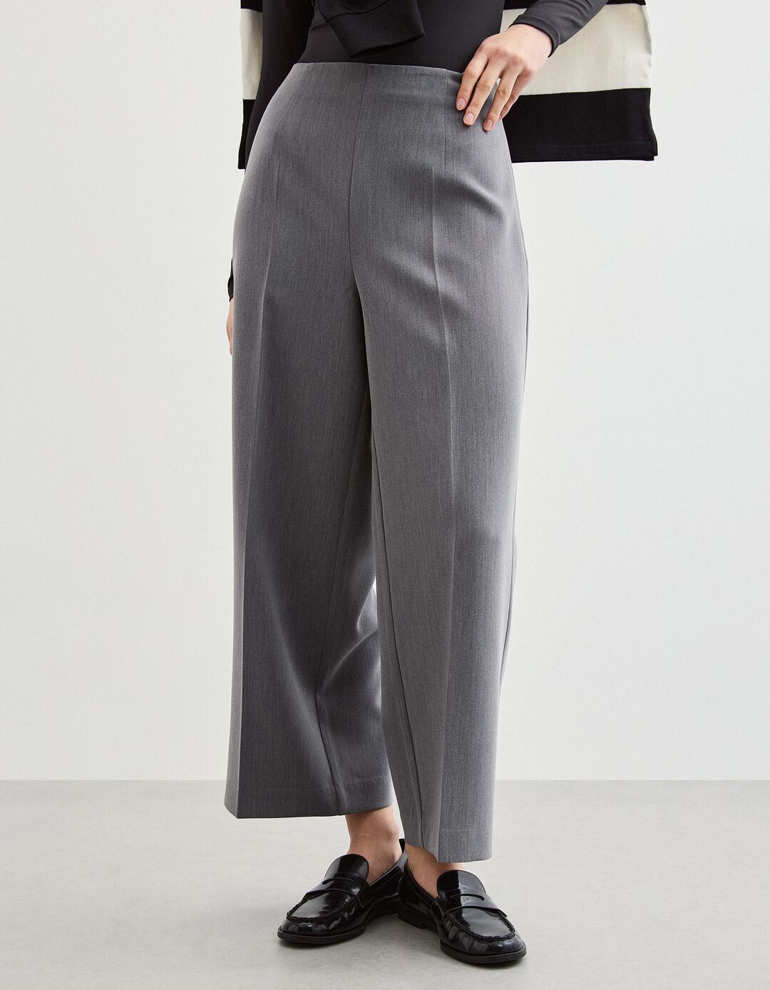 Cal&ccedil;as Culotte, Mulher, Cinzento