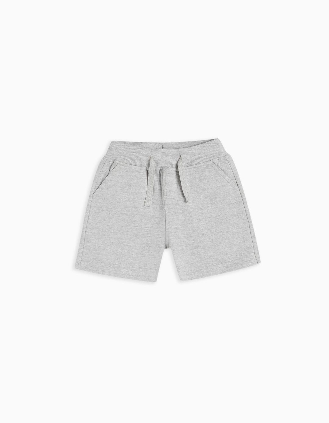 Fleece Shorts, Baby Boys, Grey