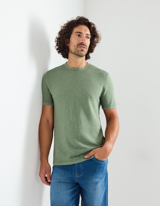 Comprar Online T-shirt de Malha, Homem, Verde