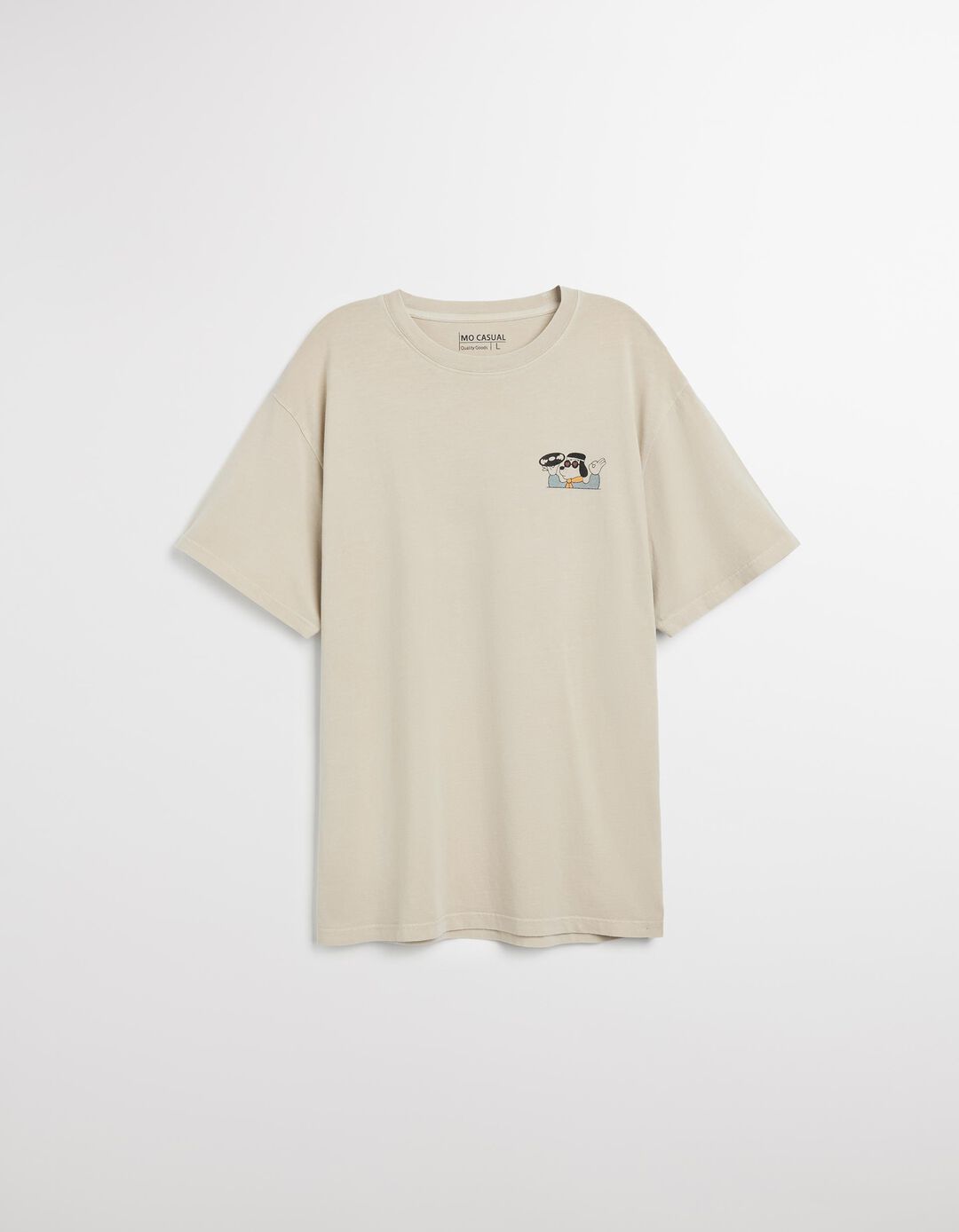 T-shirt 'Peace Language', Adulto, Bege